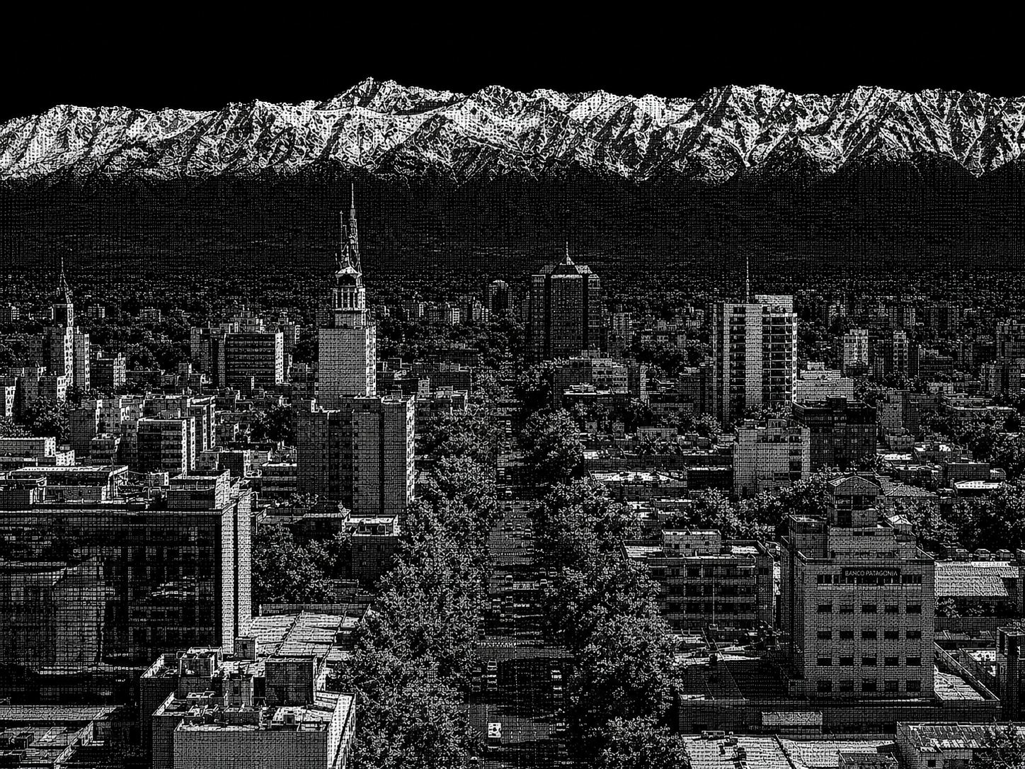 Mendoza en arte ASCII