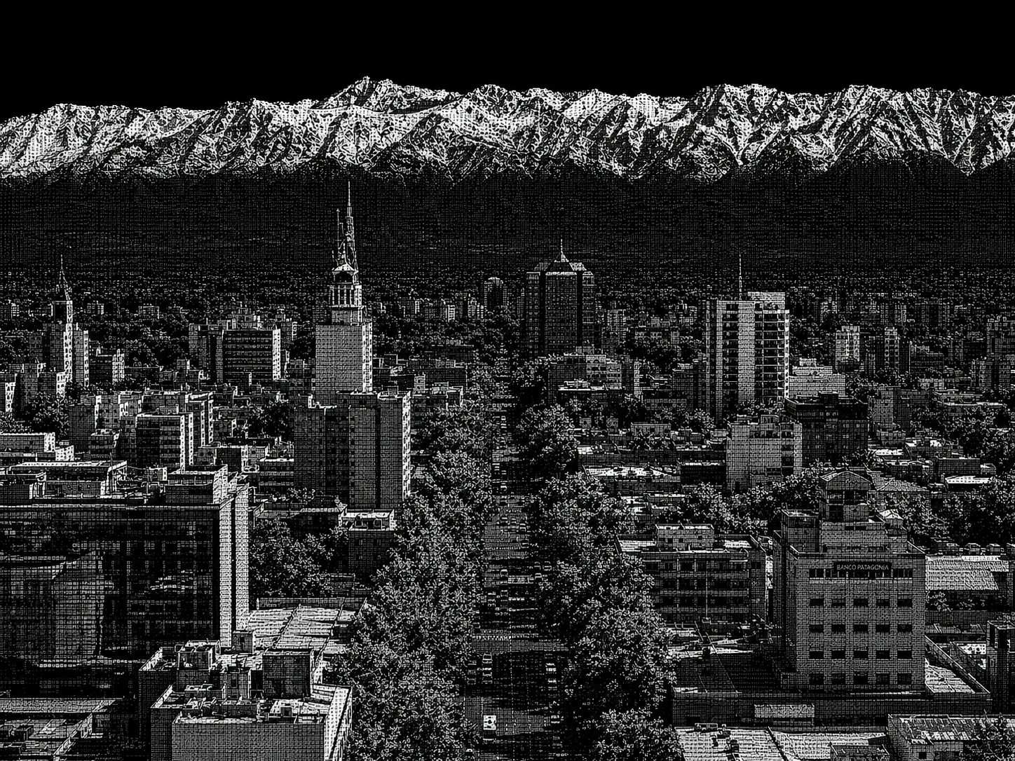 Mendoza en arte ASCII
